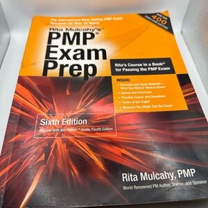Rita Mulcahy PMP Exam Prep Sixth Edition - Orange & Red Cover